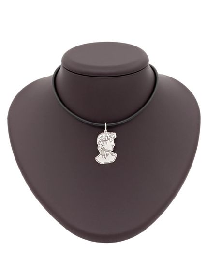 Давид подвеска из серебра 925 пробы, на постаменте