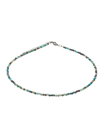 Фото чокер из хризоколлы 2165/3_хризоколла на белом фоне анфас