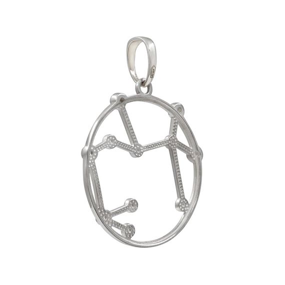 Подвеска на шею Созвездие Стрелец Знак зодиака серебро с фианитами, фото 4