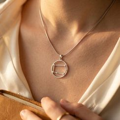 Подвеска на шею Созвездие Близнецы Знак зодиака серебро с фианитами