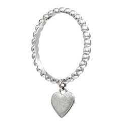 Кольцо Точки с подвеской сердце из серебра 925 пробы