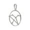 Подвеска на шею Созвездие Лев Знак зодиака серебро с фианитами, фото 4