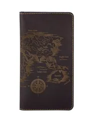 Кошелек Карта мира синяя кожа