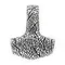 Молот Тора Stone - подвеска из мельхиора, вид 3