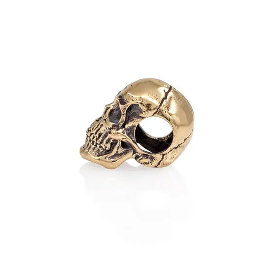 Шарм Череп Skull Victory mini - бусина для браслета из бронзы, вид 2