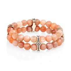 Браслет Всевидящее Око из Мельхиора Двойной с гелиолитом 8 мм