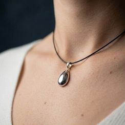 Капелька воды подвеска из серебра