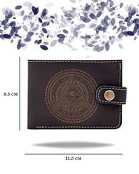 Портмоне Всевидящее око синяя кожа 05066