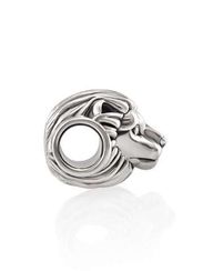 Лев - серебряный шарм-подвеска