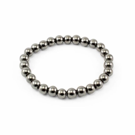 Браслет из гематита вид сверху