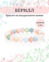 Браслет из бусин берилла