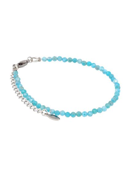 Фото браслет из апатита 2060/3_апатит на белом фоне анфас