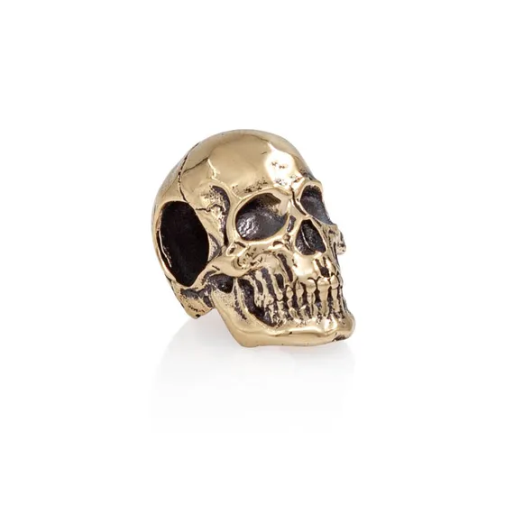 Шарм Череп Skull Victory mini - бусина для браслета из бронзы, вид 1