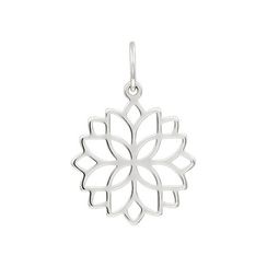 Подвеска Мандала Лотос - кулон из серебра 925