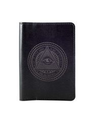 Обложка Всевидящее око черная кожа