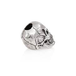 Бусина Череп Skull Victory light из серебра 925 пробы