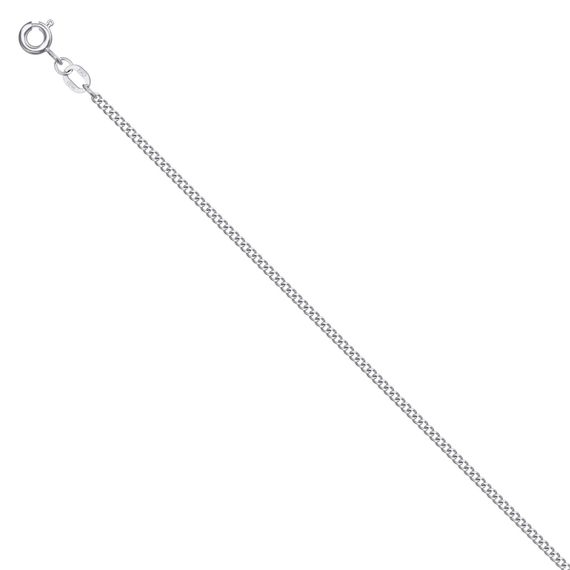 Фото цепочка на шею гурмета серебро 9265 на белом фоне