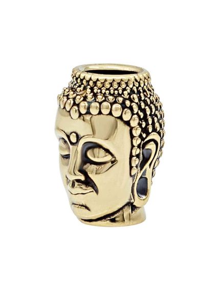 Фото шарма подвески Будда из бронзы вид в полуоборот.