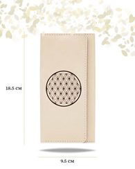 Кошелек Цветок жизни молочная кожа 05824