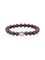 Браслет из натурального граната с шармом Кошка - Защита и благополучие