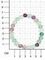 Браслет из камней флюорита фотография, на размерной сетке