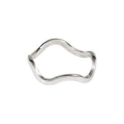 Кольцо Волна из серебра 925 пробы