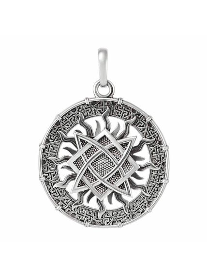 Звезда Руси кулон подвеска серебро вид спереди