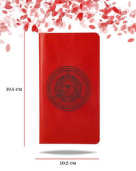 Кошелек Всевидящее Око красная кожа