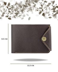 Портмоне классическое темно-коричневая кожа 05071