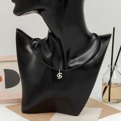 Подвеска в виде буквы Б - кулон из серебра 925 пробы