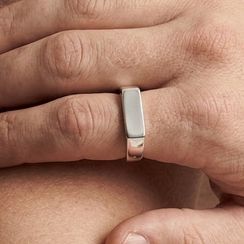 Кольцо под гравировку из серебра 925 пробы