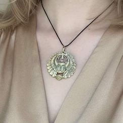 Подвеска Жук Скарабей большой - кулон из бронзы