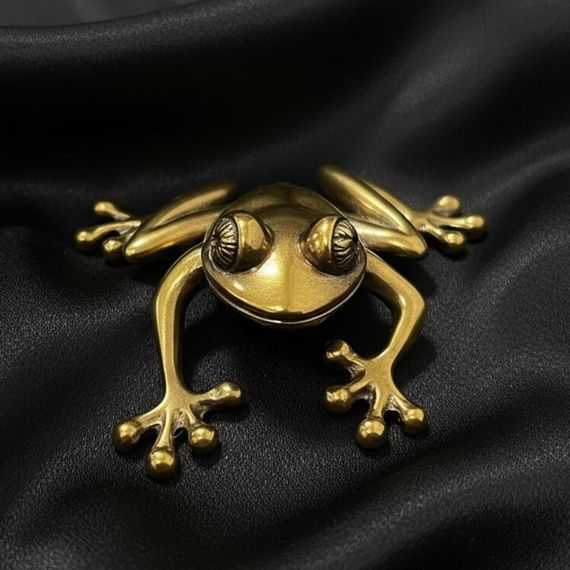 Статуэтка Лягушка - фигурка из бронзы, фото 2