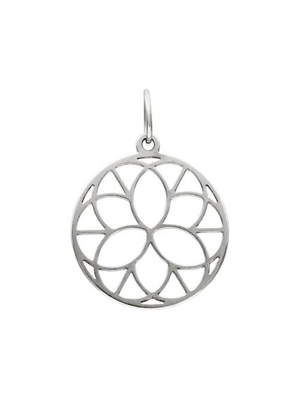 Подвеска Шаблон Мироздания из серебра, вид сзади