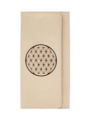 Кошелек Цветок жизни молочная кожа 05824