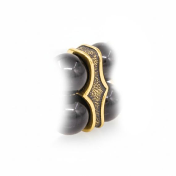 Шарм-разделитель двойной из бронзы под бусины 6 мм, фото 1