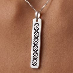 Подвеска Славянский орнамент - кулон из серебра 925 пробы