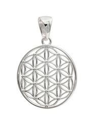 Цветок жизни средний подвеска из серебра