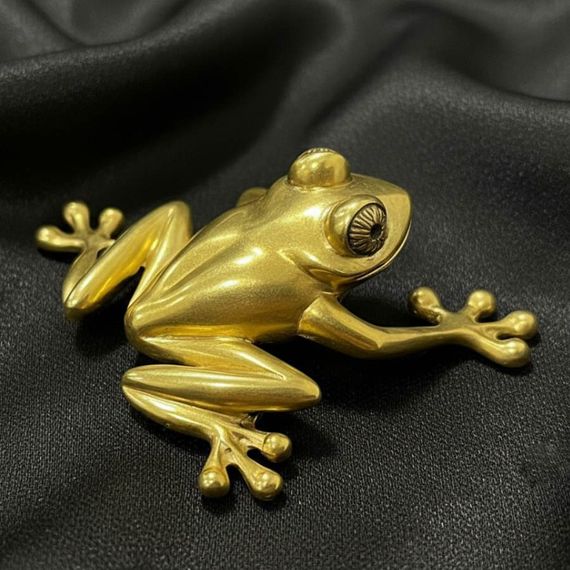 Статуэтка Лягушка - фигурка из бронзы, фото 3