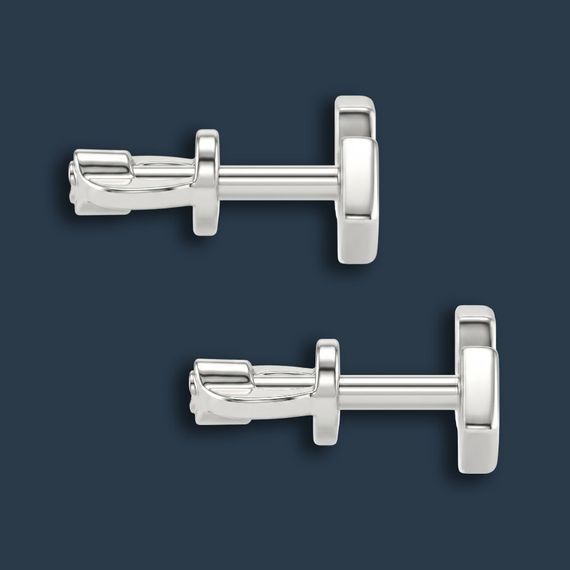 Серьги-пусеты Стрелка из серебра 925 пробы, фото 2