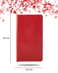 Кошелек классический красная кожа 05011