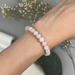 Браслет из камней кварца розового 6 мм