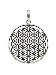Цветок жизни - подвеска из серебра