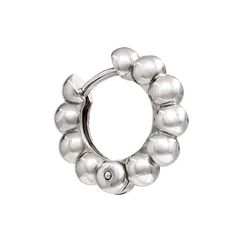 Серьги Конго шары из серебра 925