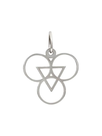 Подвеска Таттва Огня Теджас Агни из серебра, вид сзади