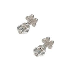 Серьги-пусеты Цветок mini из серебра 925 пробы