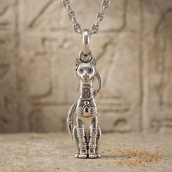 Подвеска Кошка Бастет из серебра