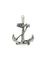 Фото мужской подвески якорь из серебра.