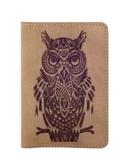 Обложка Мудрая сова коричневый нубук